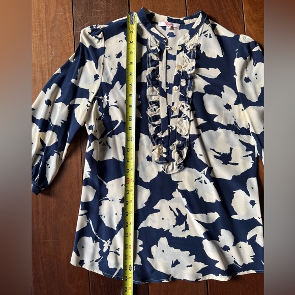 Moncollet French Ruffle Silk Blouson - Picture 3 of 10